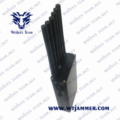 6 jammer Handheld do telefone celular das antenas 3G 4G 6W