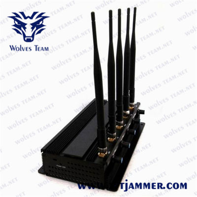 5 jammer do telefone celular 40m 12W GPS das antenas