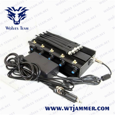 5 jammer do telefone celular 40m 12W GPS das antenas
