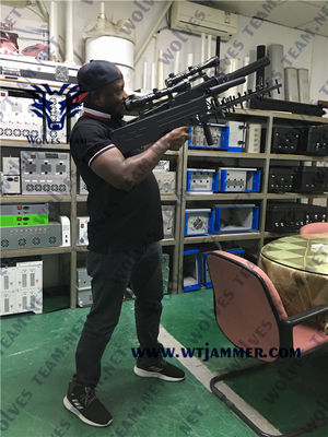 Jammer portáteis do zangão 30w da forma 1000m da arma anti