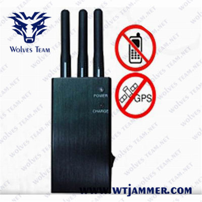 Jammer de Wifi do telefone de 10m células das faixas do Portable 5