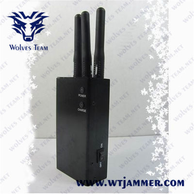 Jammer de Wifi do telefone de 10m células das faixas do Portable 5