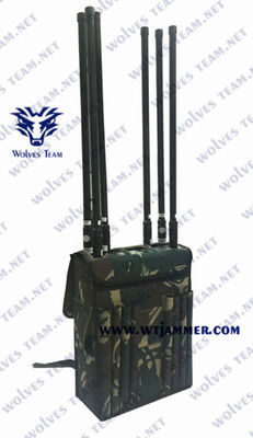 Backpack o jammer da frequência de Ied G/M WiFi 2.4G 3G 4G 40w GPS
