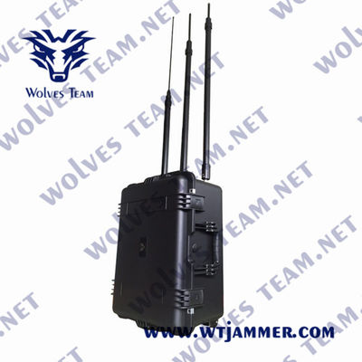 12 jammer exterior impermeável do sinal do telefone celular do jammer 1200W da frequência completa das faixas