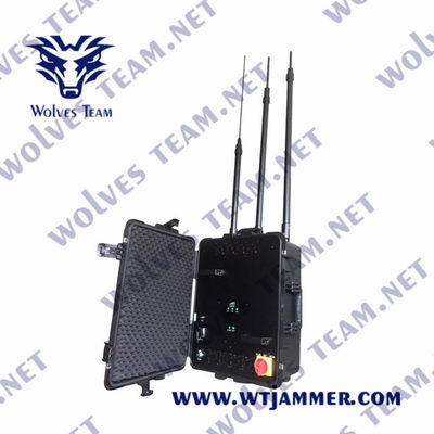 12 jammer exterior impermeável do sinal do telefone celular do jammer 1200W da frequência completa das faixas