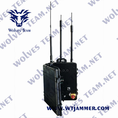 12 faixas todo o jammer exterior impermeável durável da frequência completa do jammer do sinal do telefone celular
