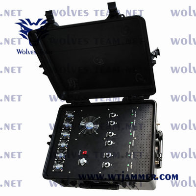 Jammer exterior impermeável da frequência completa portátil de 12 faixas todo o jammer do sinal do telefone celular