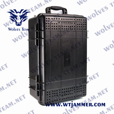 Jammer exterior impermeável da frequência completa das faixas das forças armadas 12 todo o jammer do sinal do telefone celular