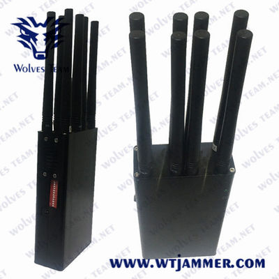 Jammer Handheld portátil do sinal 8W de WiFi2.4g GPSL1 G/M 30m