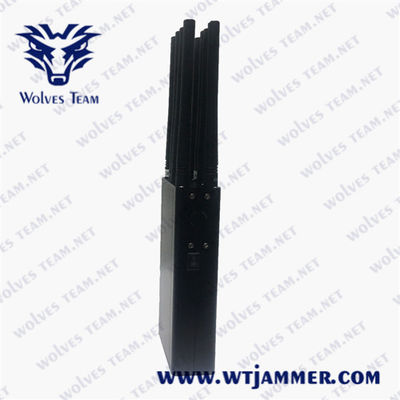 Jammer Handheld portátil do sinal 8W de WiFi2.4g GPSL1 G/M 30m