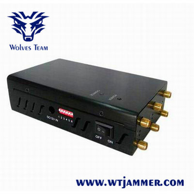 Jammer do telefone celular do controlo a distância 12W GPS L1/L2/L5 Lojack