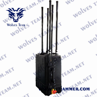 a frequência 20-3000MHz completa todo o poder superior do jammer do sinal do telefone celular personaliza o jammer exterior impermeável do sinal da frequência
