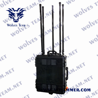 Jammer exterior impermeável da frequência completa durável das faixas das forças armadas 12 todo o jammer do sinal do telefone celular