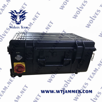 O Portable militar personaliza o jammer exterior impermeável do sinal da frequência todo o jammer do sinal do telefone celular