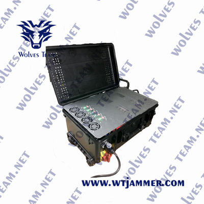 jammer exterior impermeável da frequência 500W completa militar todo o jammer do sinal do telefone celular