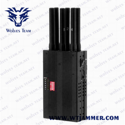 Jammer Handheld do sinal 4.8W da DCS PCS 3G 4G 15M