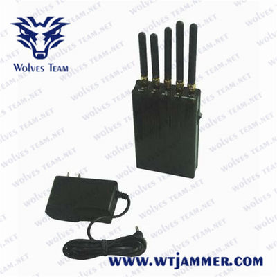 8 medidores de jammer portátil do sinal da antena de GPS WiFi 5