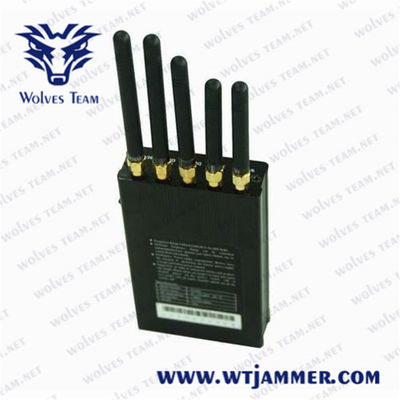 8 medidores de jammer portátil do sinal da antena de GPS WiFi 5