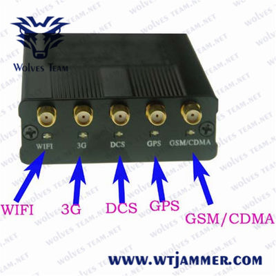 8 medidores de jammer portátil do sinal da antena de GPS WiFi 5