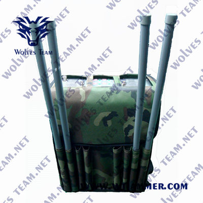 80 jammer de Manpack RF do jammer do sinal do telefone de 5G células da trouxa 4G do EOD do poder superior de watt
