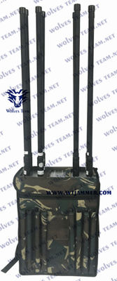 Tipo portátil do sinal do telefone celular de Manpack do jammer do sinal da trouxa de 6 faixas para o exército