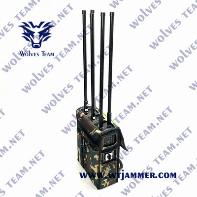 Jammer durável do sinal do zangão de GPS WIFI5.8G do poder superior do jammer da trouxa da segurança da proteção do VIP