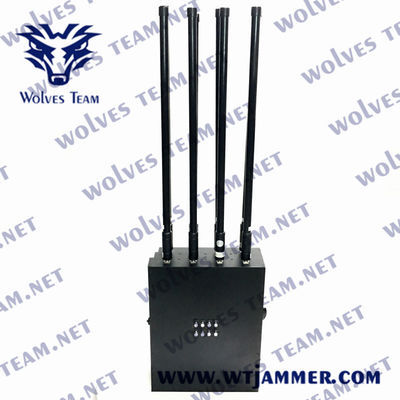 Jammer impermeável do UAV da trouxa do jammer militar durável do sinal do zangão de GPS WIFI5.8G do poder superior
