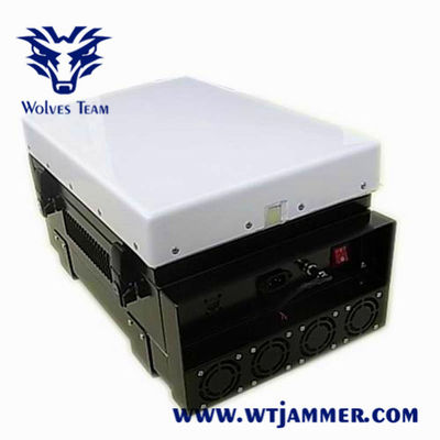 Jammer exterior impermeável do zangão do UAV do sinal do RF GPS WIFI do Portable do poder superior 350W militar