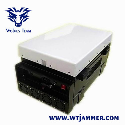 Jammer exterior impermeável do zangão do UAV do sinal do RF GPS WIFI do Portable do poder superior 350W militar