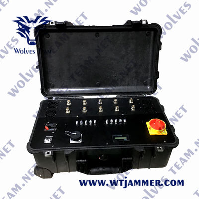 Jogo do jammer do zangão 600W do sinal 2500m do RF do poder superior