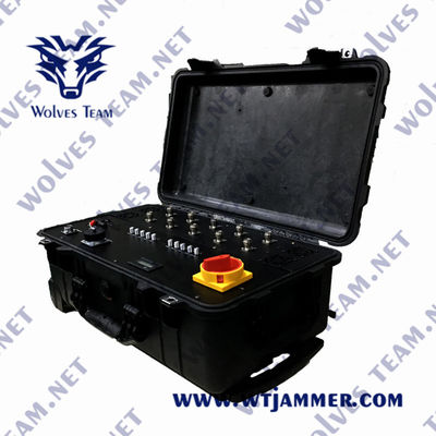 Jogo do jammer do zangão 600W do sinal 2500m do RF do poder superior