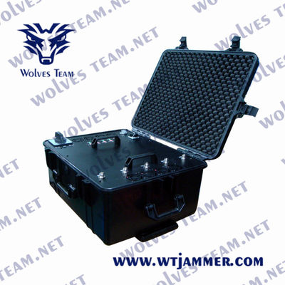 5 faixas Waterproof o construtor de proteção da escala do jammer 100m do sinal do telefone celular da prisão