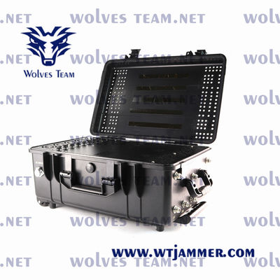 Jammer exterior impermeável personalizado do jammer do sinal do telefone celular do poder superior 4G WIFI GPS