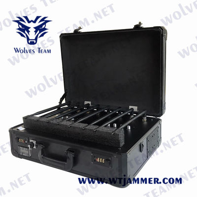 4G 100 bolsa portátil do jammer do telefone celular do medidor EIRP 30W