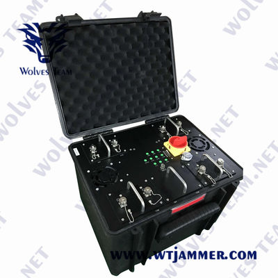 Forças armadas jammer portátil do sinal do RF do telefone celular do jammer da bomba do veículo de 20 - 6000 megahertz