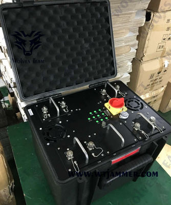 Forças armadas jammer portátil do sinal do RF do telefone celular do jammer da bomba do veículo de 20 - 6000 megahertz