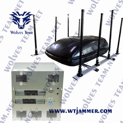 12 jammer da bomba do veículo do sinal das faixas 800m RF com trem do DDS