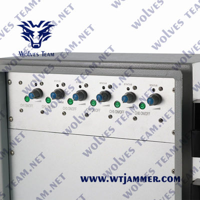 Jammer da cadeia da prisão da G/M CDMA WIFI GPS 350W da liga de alumínio