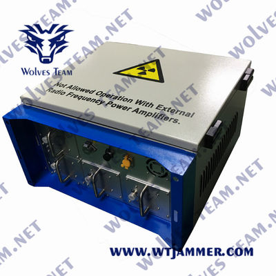Jammer do sinal do telefone celular 80W da cadeia 300M de CDMA WIFI GPS