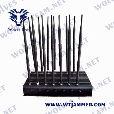 Jammer de controle remoto GPS Lojack do sinal de CDMA 35W 16 antenas