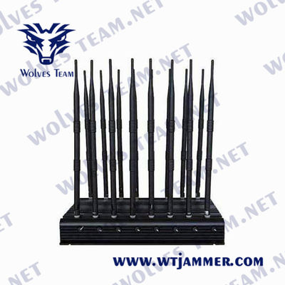 Jammer de controle remoto GPS Lojack do sinal de CDMA 35W 16 antenas