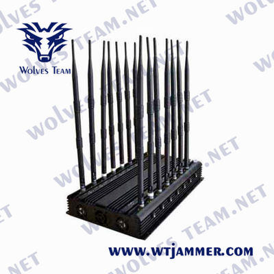 Jammer de controle remoto GPS Lojack do sinal de CDMA 35W 16 antenas
