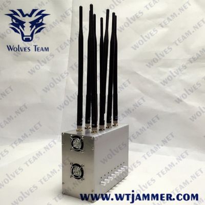 8 jammer Desktop GPS 3G 4G 16W do sinal da G/M CDMA das faixas