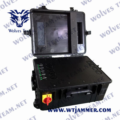 jammer impermeável do zangão do UAV do sinal do RF dos jammer do zangão de 2500m anti