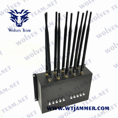 10 jammer GPS 3G 4G CDMA do sinal da rede das faixas 30m 20W