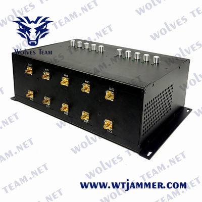 10 jammer GPS 3G 4G CDMA do sinal da rede das faixas 30m 20W