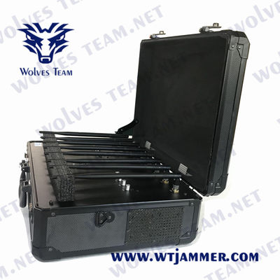 Jammer móvel 100m do sinal de EIRP 15W G/M 3G 4G 5G Handheld