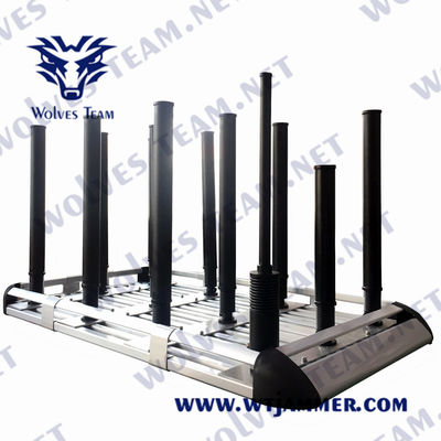 Jammer impermeável 20-6000Mhz da bomba da exposição de diodo emissor de luz 330W portátil