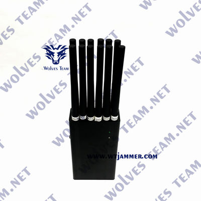 12 construtor Handheld da frequência ultraelevada Lojack do VHF da G/M CDMA 3G 4G 5G WIFI GPS do telefone celular do jammer do sinal das faixas 30 medidores