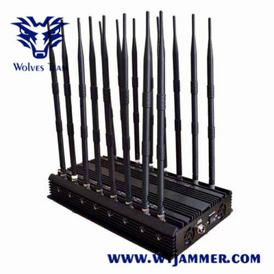 jammer celular G/M 3G 4G 5G do sinal de 100m 100W CDMA ajustável